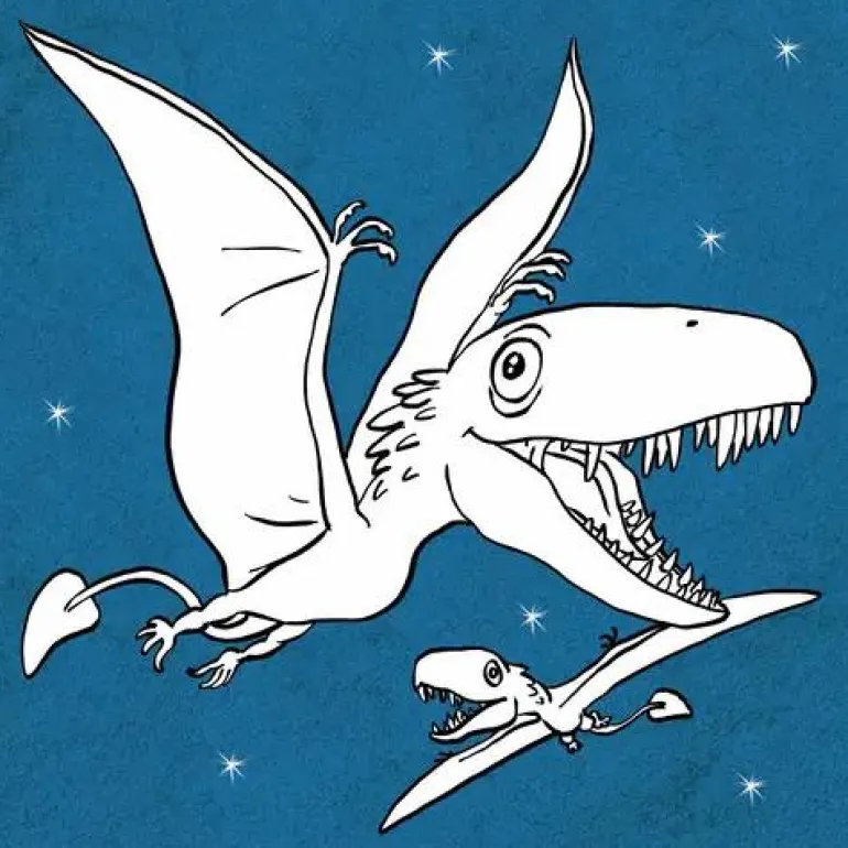 T-Rex World - Glitzer-Malblock