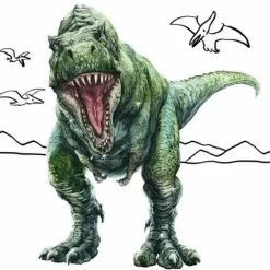 T-Rex World - Glitzer-Malblock