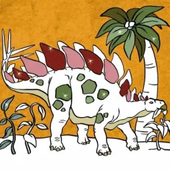 T-Rex World - Glitzer-Malblock