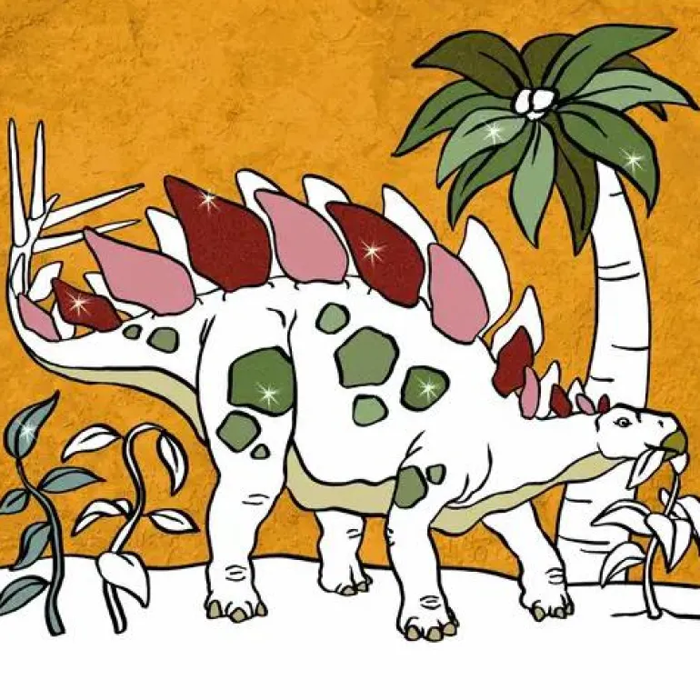 T-Rex World - Glitzer-Malblock