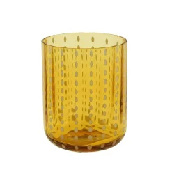Trinkglas Dotty gelb 8x10cm 400ml