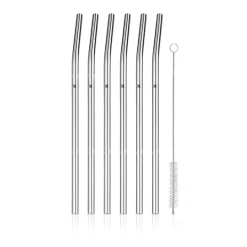 Trinkhalm-Set Baric Cromargan® 6-teilig mit Reinig
