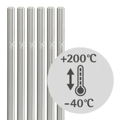 Trinkhalm-Set Baric Glas 6-teilig mit Reinigungsbü