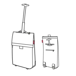 Trolley M black Tasche auf Rollen