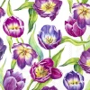 TULIP MEADOW white Lunch-Servietten L 987190