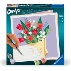 Tulpenstrauß - CreArt Malen nach Zahlen