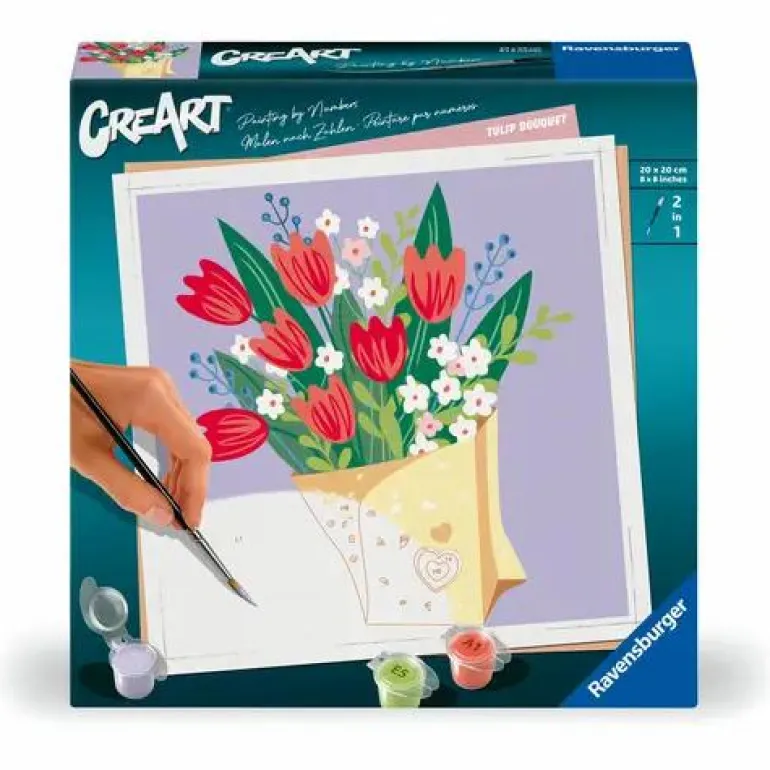 Tulpenstrauß - CreArt Malen nach Zahlen
