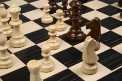 Turnier Schachset schwarz, Feld 50mm, mit Holzkass