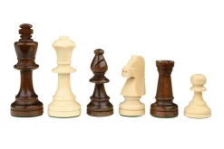 Turnier Schachset schwarz, Feld 50mm, mit Holzkass