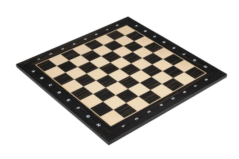 Turnier Schachset schwarz, Feld 50mm, mit Holzkass