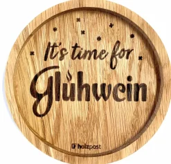 Untersetzer aus EICHE Glühwein