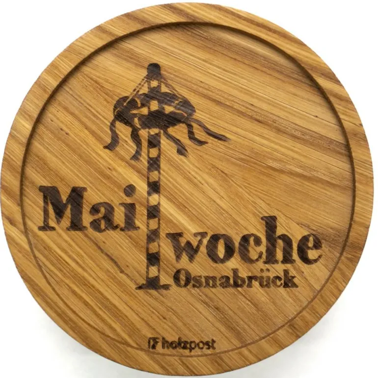 Untersetzer aus EICHE Maiwoche Osnabrück