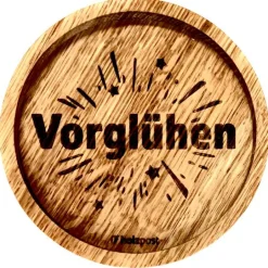 Untersetzer aus EICHE Vorglühen