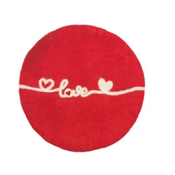 Untersetzer Filz "Love", Rot