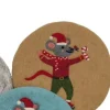 Untersetzer Weihnachtsmaus 21cm beige