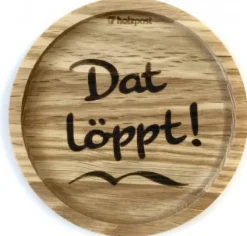 Untersetzer aus EICHE Dat löppt!