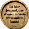 Untersetzer aus EICHE Wasser in Wein
