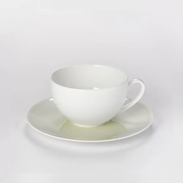 Untertasse 0,20 l / 0,25 l Pastell Khaki Fine Bone