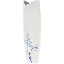 Vase 29 cm Blauer Blütenzweig halbdekoriert Unterg