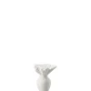 Vase, 10 cm, Falda / Weiß matt