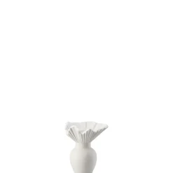 Vase, 10 cm, Falda / Weiß matt