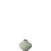 Vase, 8 cm, Plissee / Lava