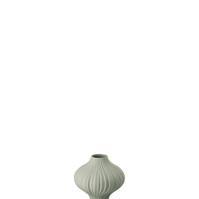 Vase, 8 cm, Plissee / Lava