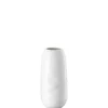 Vase, 18 cm, Vesi Wavelets / weiß