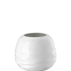 Vase, 16 cm, Vesi Wavelets / weiß