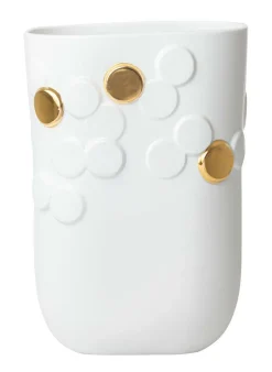 Vase „Goldene Punkte", 22x14x32cm