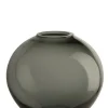 Vase, grau D. 17,5 cm