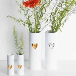 Vase „Herz", gold