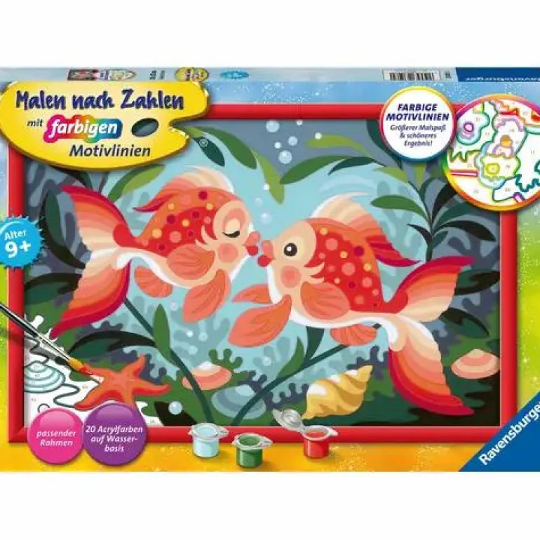 Verliebte Fische - Malen nach Zahlen