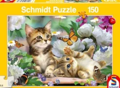 Verspielte Katzenbabys - Puzzle 150 Teile