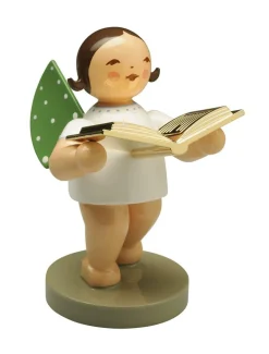 Vorleser, Engel mit Buch vergoldet