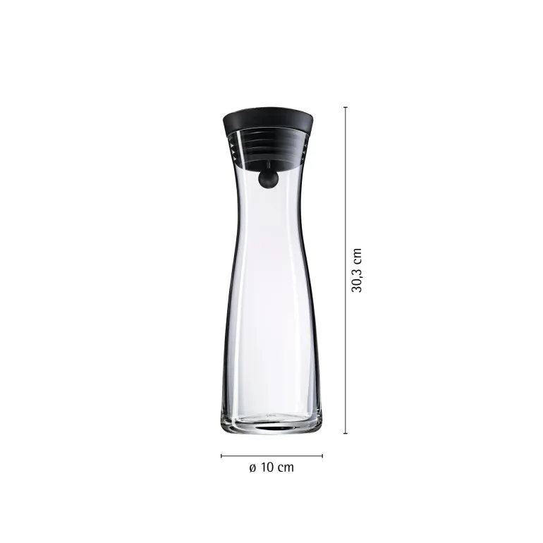 Wasserkaraffe 1,0L schwarz