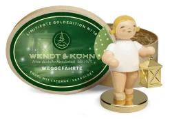 Weggefährte mit Metallsockel Engel mit Laterne in