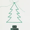 Weihnachtsfadenkarte „Ein frohes Fest"