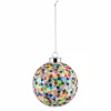 Weihnachtskugel Proust, bunt, D10cm, mundgeblasen,