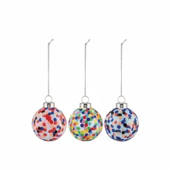 Weihnachtskugeln 3er Set Proust, D10cm, mundgeblas