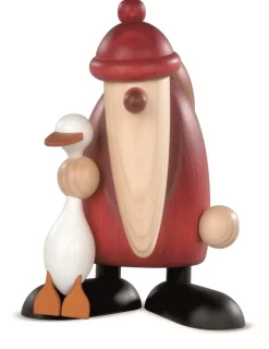 Weihnachtsmann mit Weihnachtsgans Auguste, groß