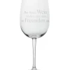 Weinglas „Der Beste Wein ist der...", H 22cm D8,5c