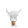 Weinstopper Bull Power / Flaschenkorken / weiß /