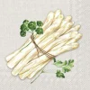 WHITE ASPARAGUS linen Lunch-Servietten L1010566