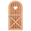 Wichteltür rund Holz 14cm