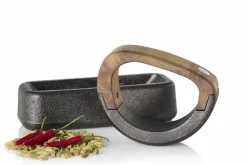 Wiegemörser Rocca, Gusseisen/Akazienholz, L 17 cm,