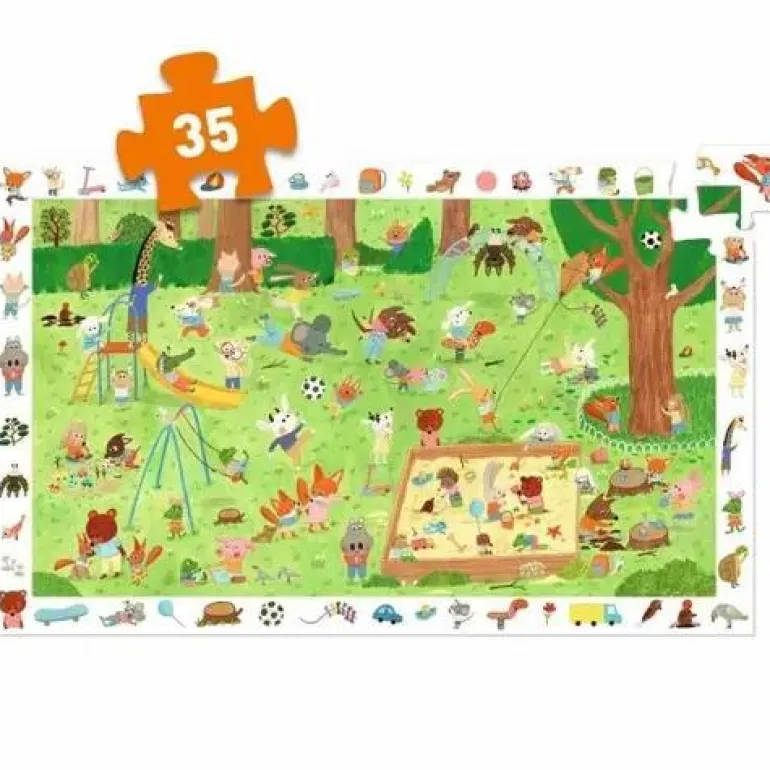 Wimmelpuzzle: Spielplatz - 35 Teile