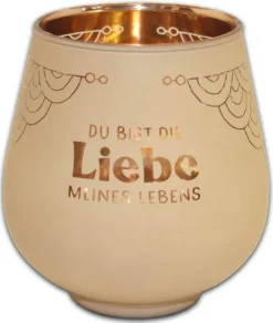 Windlicht Liebe meines Lebens Kult