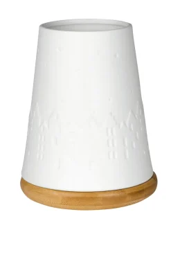 Windlicht „Winterstadt", Ø:12,8cm H:16,5cm