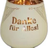 Windlicht Danke Kult